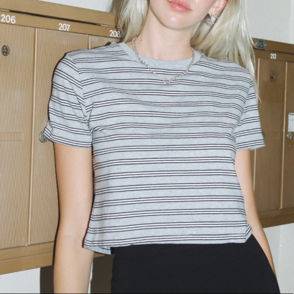 Brandy Melville Stripped Crop Top